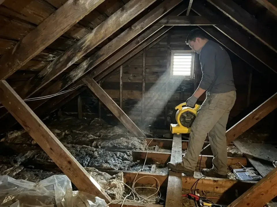 attic-water-damage-drying-proc-007 — frequently asked questions, Emergency Water Extraction & 24/7 Flood Response in Pella,…